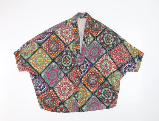Womens UK Size M Boohoo Multicoloured Jacket
