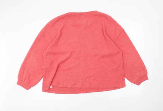 F&F Womens Pink Pullover Jumper Size 14
