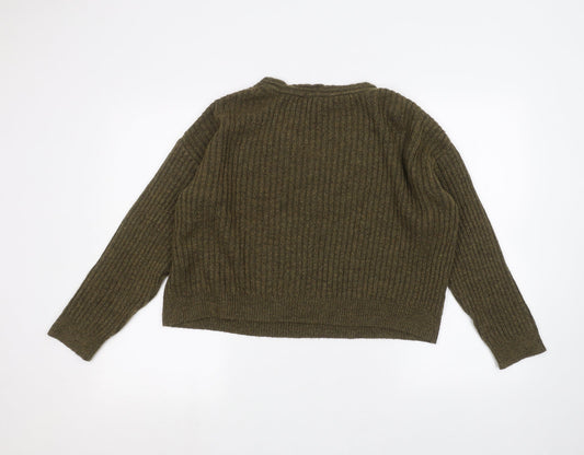 Womens UK Size S New Look Green Pullover Jumper