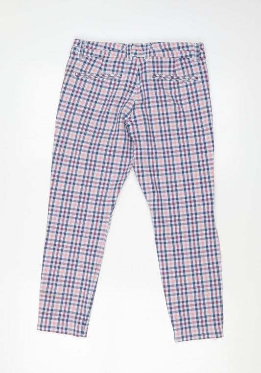 Gap Womens Multicoloured Check Skinny Jeans Size 28 in L23 in