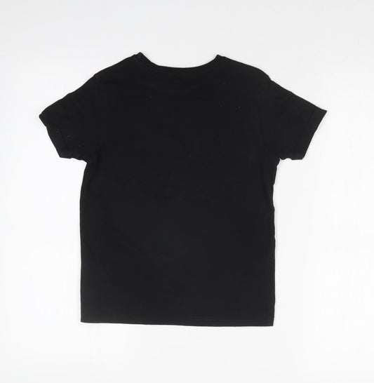 George Boys Black Basic T-Shirt Size 7-8 Years