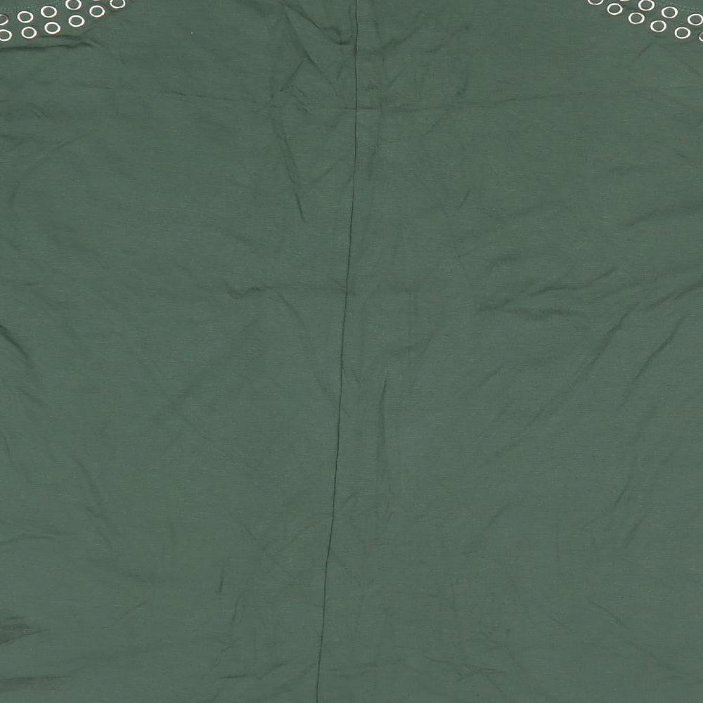 Womens UK Size 10 Select Green Basic T-Shirt