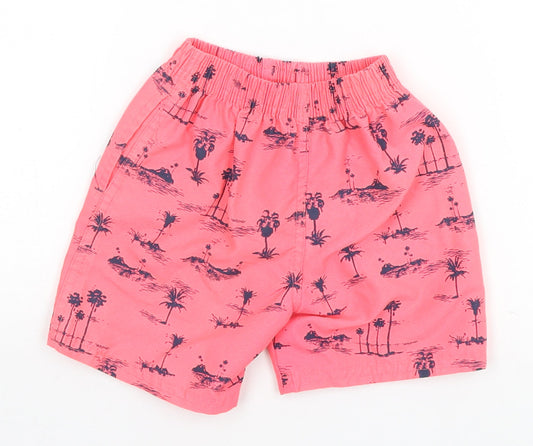 LITTLE REBEL Baby Pink Floral Sweatpants Trousers Size 12-18 Months