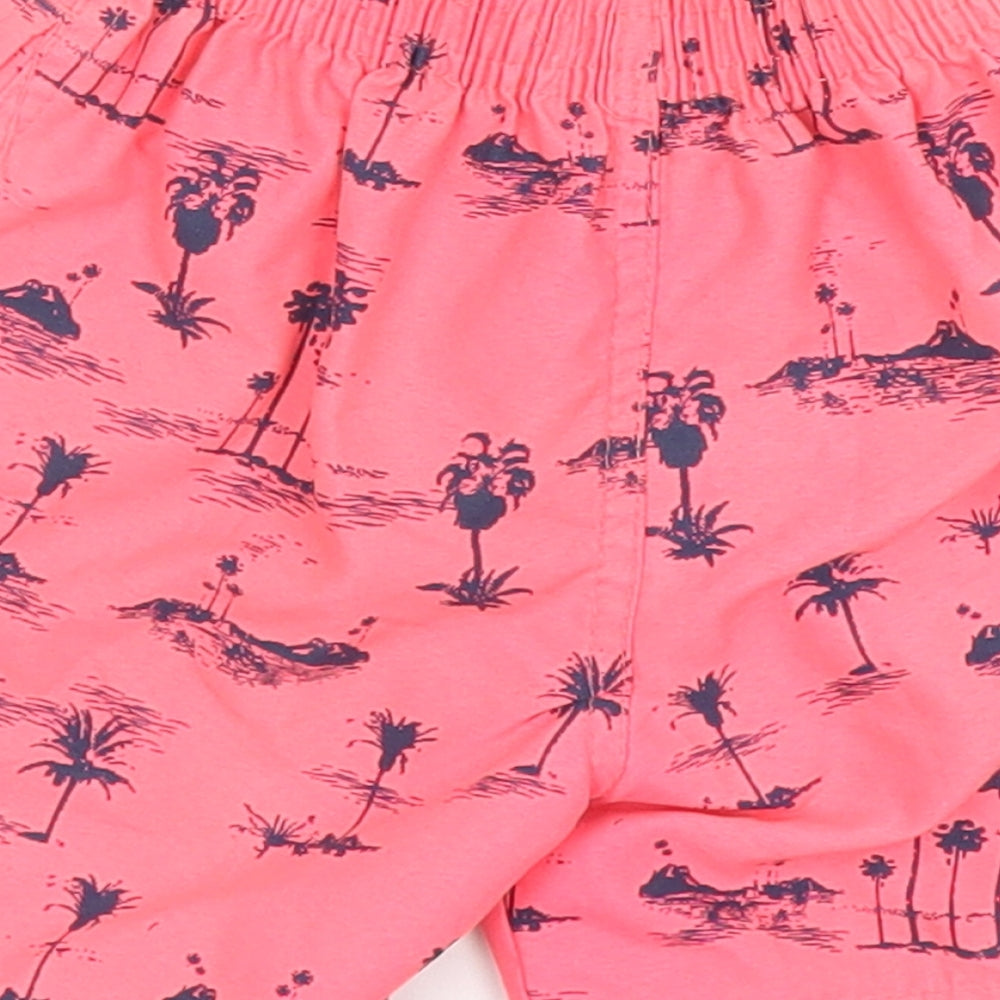 Brand and care label for Little Rebel Baby Pink Floral sweatpants, size 12-18, Months