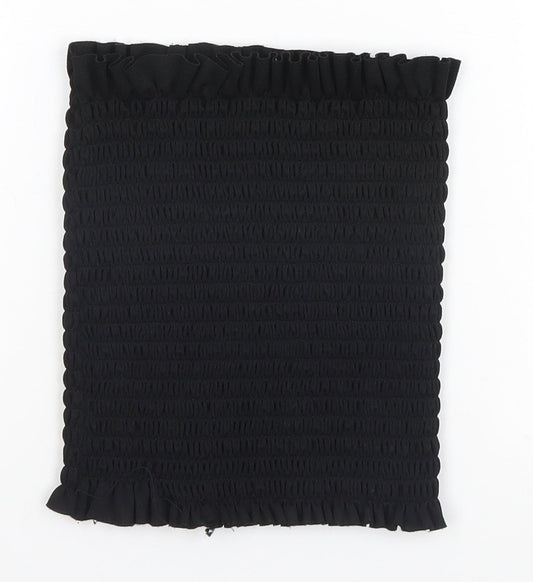 Boohoo Womens Black Basic Tank Size 6