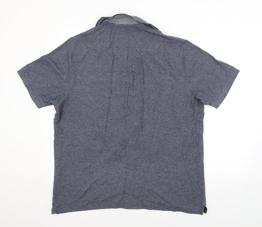 Preworn Mens Blue Polo Size 2XL
