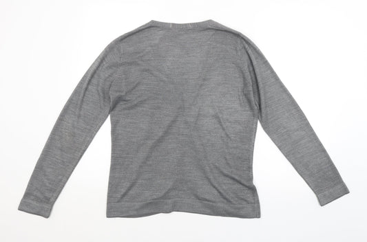 M&S Womens Grey Cardigan Jumper