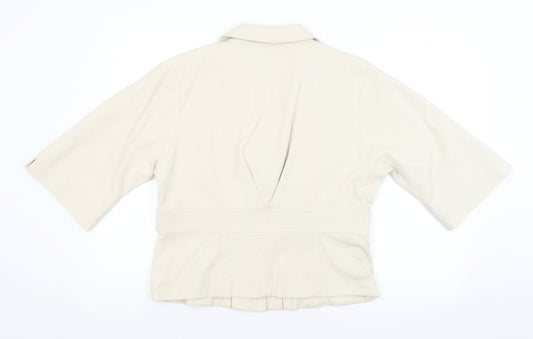 Womens UK Size 16 NEXT Beige Jacket