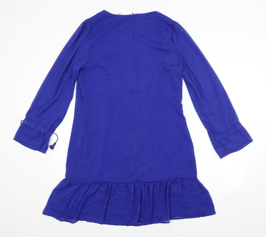 Yumi Womens Blue Pencil Dress Size 14