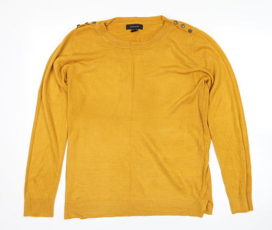 Womens UK Size 12 Atmosphere Yellow Pullover Jumper