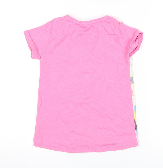 DISPICABLE ME Girls Pink Basic T-Shirt Size 5-6 Years - minions