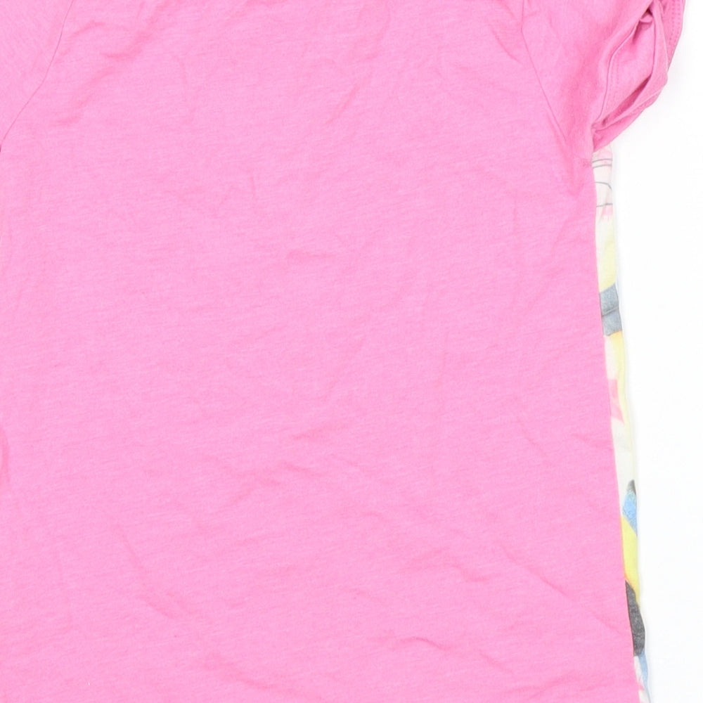 DISPICABLE ME Girls Pink Basic T-Shirt Size 5-6 Years - minions