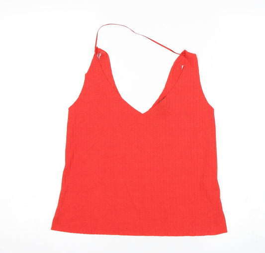 Primark Womens Red Basic Tank Size 12