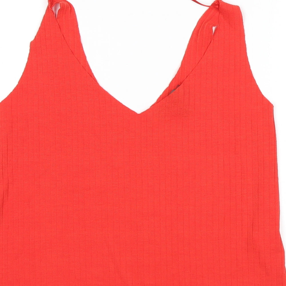 Primark Womens Red Basic Tank Size 12