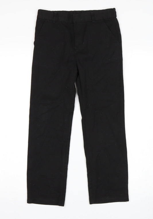 F&F Boys Black Dress Pants Trousers Size 8-9 Years