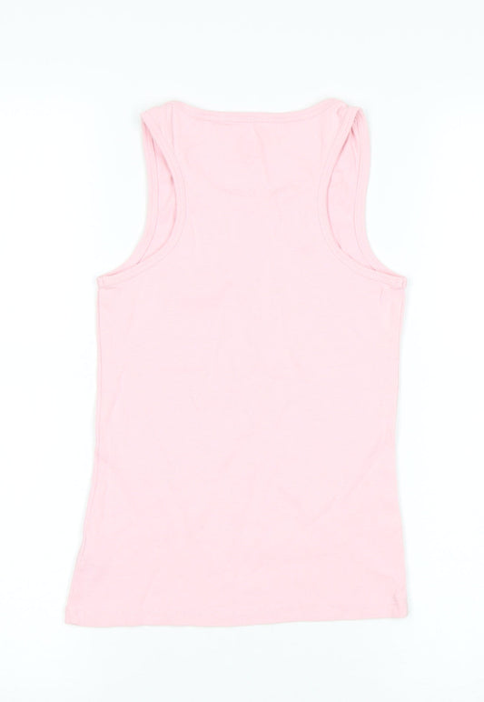NEXT Girls Pink Basic Tank Size 9 Years
