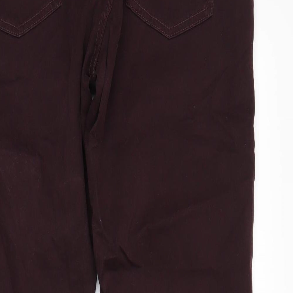 Womens UK Size 34 NEXT Slim Fit Chino Purple Trousers