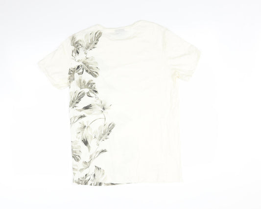 Womens UK Size S H&M Ivory Basic Polo