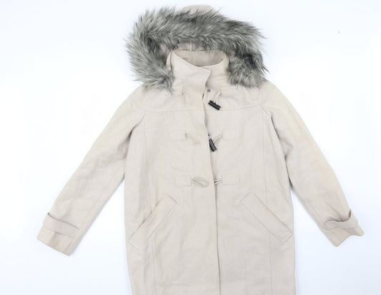 Womens UK Size 10 ASOS Beige Overcoat