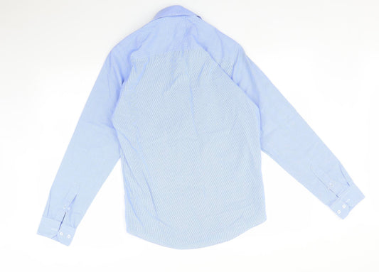 Primark Mens Blue Button-Up Size 14.5