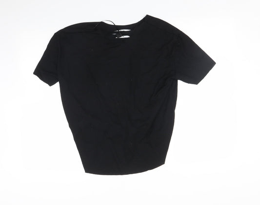 Atmosphere Womens Black Basic T-Shirt Size 10