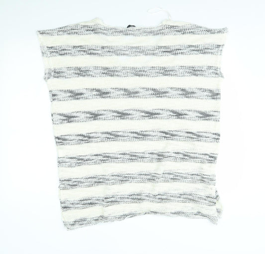 Womens UK Size S Zara Beige Pullover Jumper