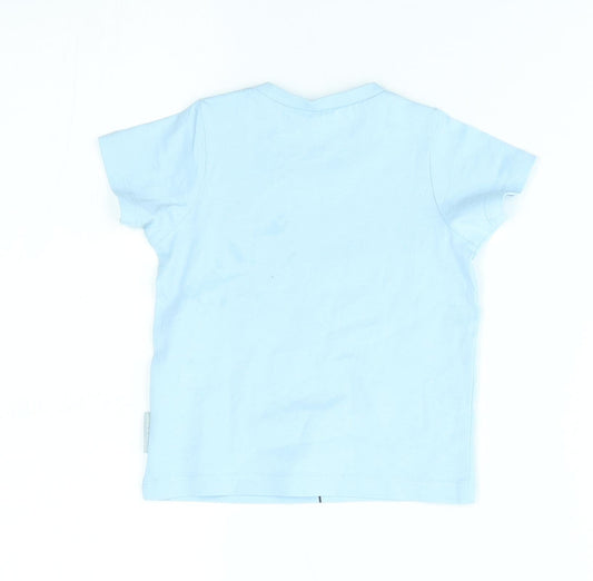 Polarn O. Pyret Baby Blue Basic T-Shirt Size 3-6 Months - adventurer