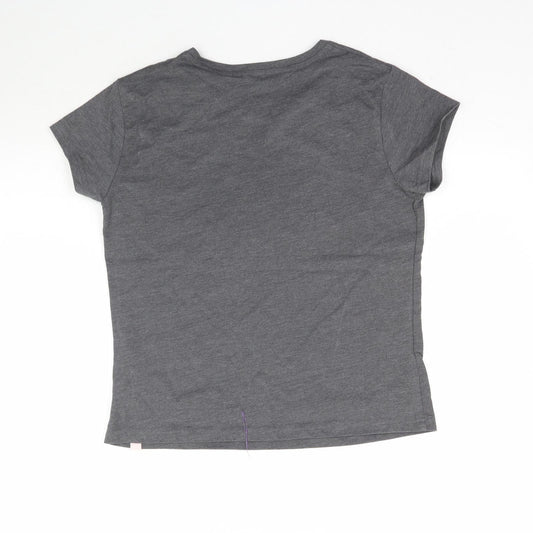 George Womens Grey Animal Print Basic T-Shirt Size 8 - Love Minnie Disney