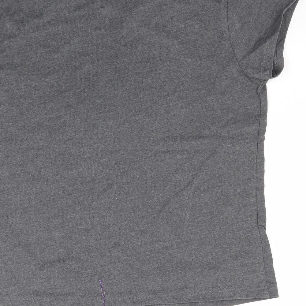 George Womens Grey Animal Print Basic T-Shirt Size 8 - Love Minnie Disney