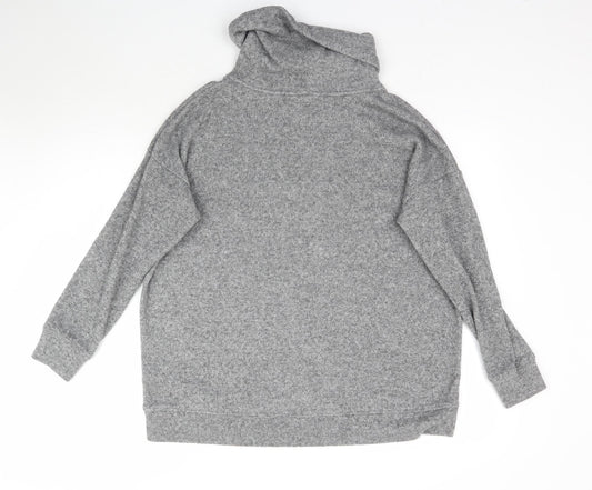 F&F Womens Grey Knit Pullover Jumper Size 14