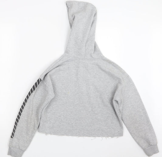 New Look Girls Grey Pullover Hoodie Size 12-13 Years