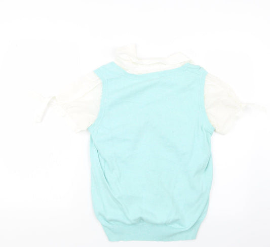 TU Womens Green Knit Pullover Jumper Size 16