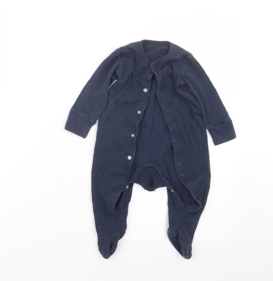 Very Boys Blue Geometric Babydoll One Piece Size 3-6 Months