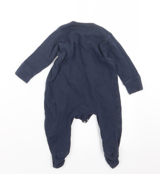 Very Boys Blue Geometric Babydoll One Piece Size 3-6 Months