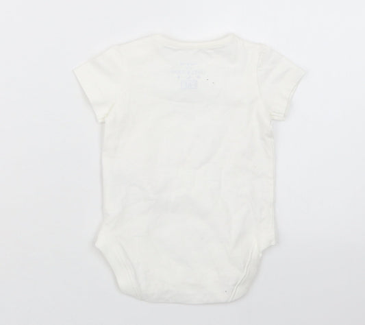F&F Baby White Babygrow One-Piece Size 0-3 Months
