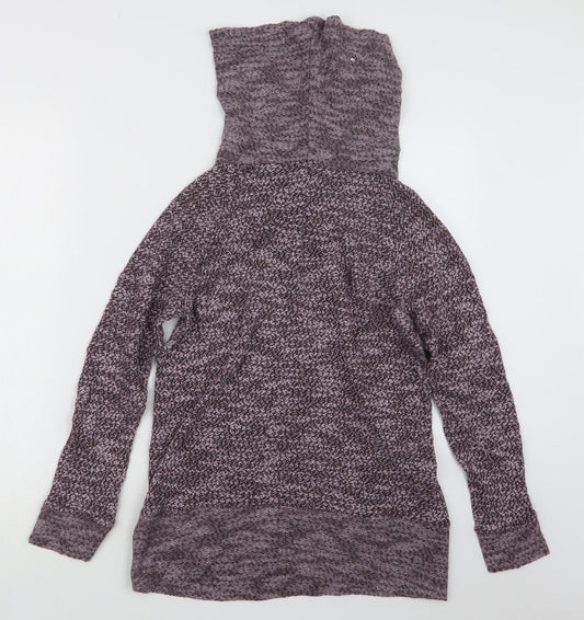 LOFT Womens Purple Knit Pullover Jumper Size S