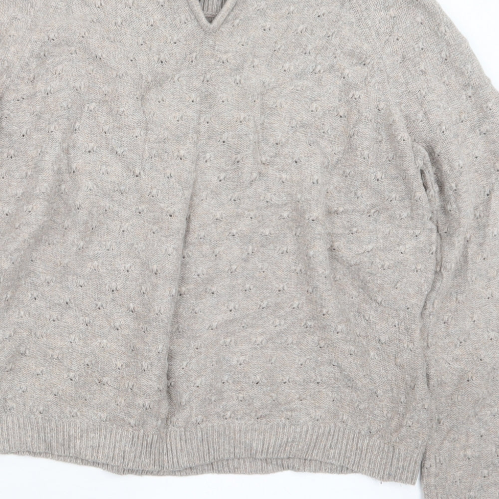 Womens UK Size 10 Topshop Beige Pullover Jumper