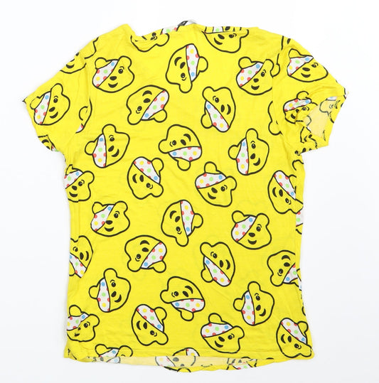 George Womens Yellow Basic T-Shirt Size S