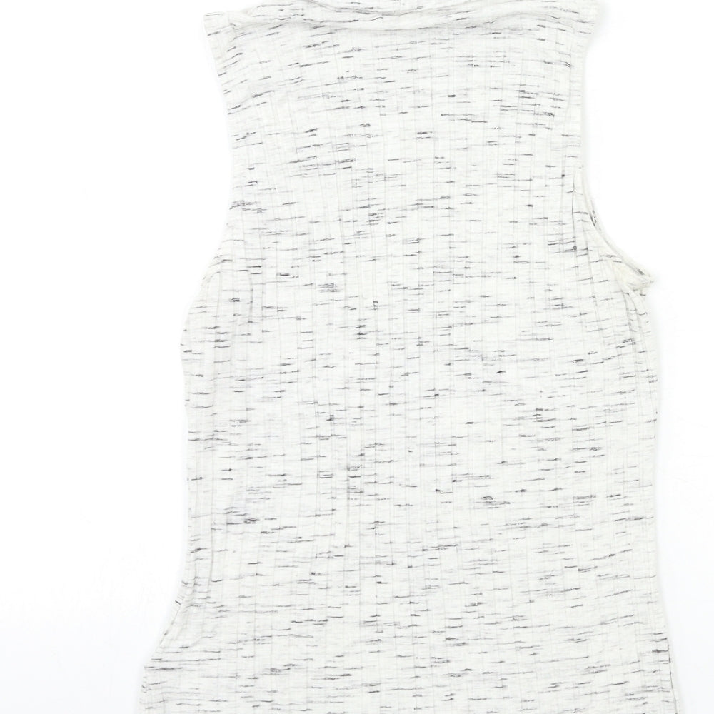 Womens UK Size S H&M Grey Basic Tank