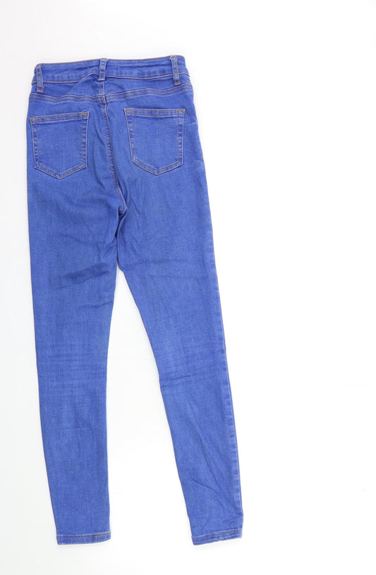 Denim & Co. Womens Blue Denim Skinny Jeans Size 8 L26 in