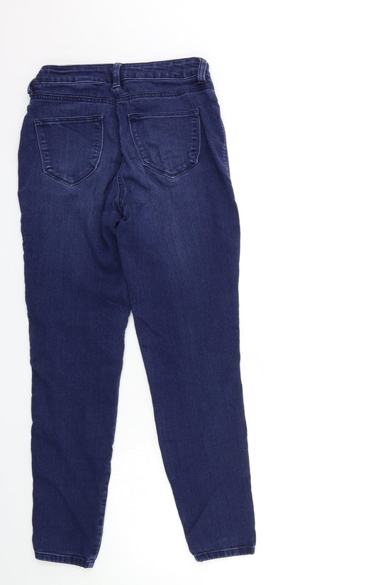 NEXT Womens Blue Denim Skinny Jeans Size 8 L20 in