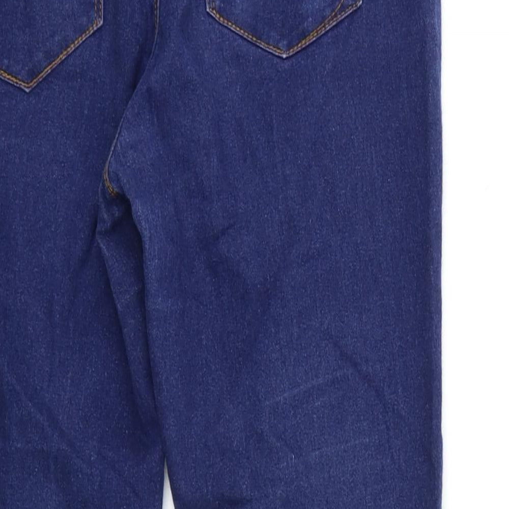 Denim & Co. Womens Blue Denim Skinny Jeans Size 10 L25 in