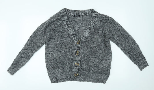 Womens UK Size S Simply Be Grey Cardigan Jumper