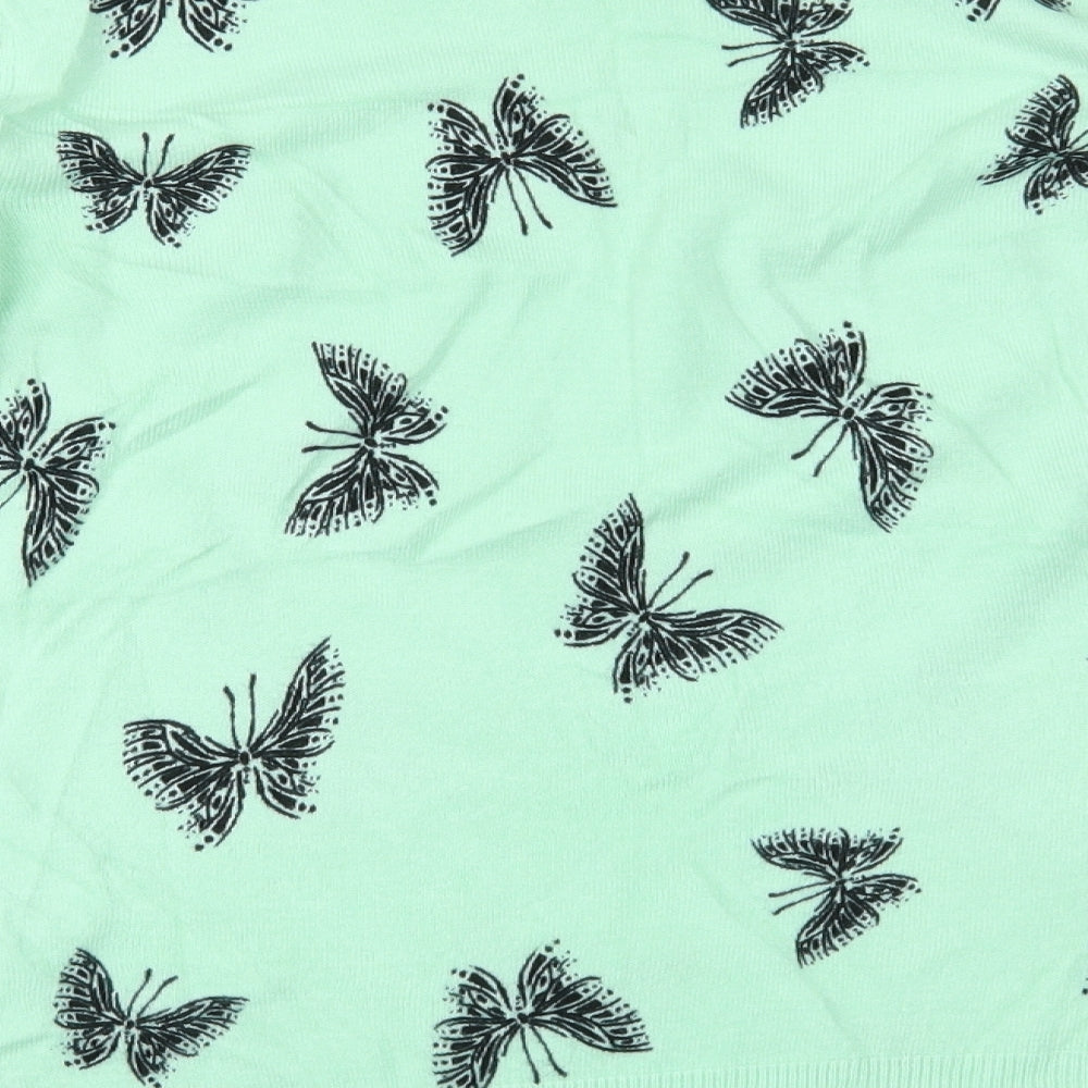 Womens UK Size 10 Marks and Spencer Green Basic Blouse
