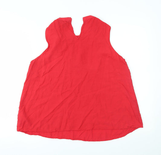 Womens UK Size 12 New Look Red Basic Tank