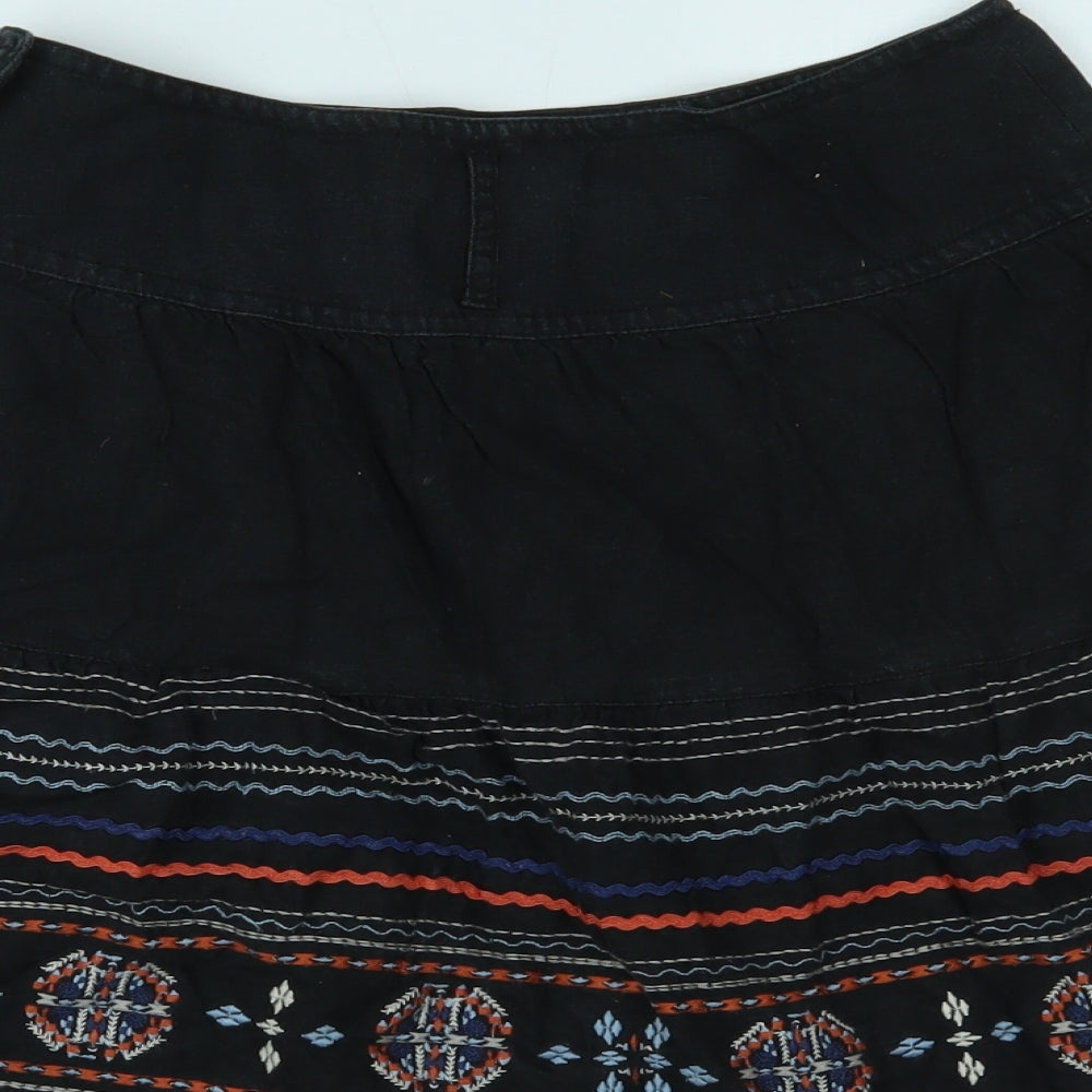NEXT Womens Black Pleated Skirt Size 8