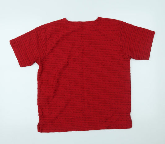 Bonmarché Womens Red Basic T-Shirt Size M