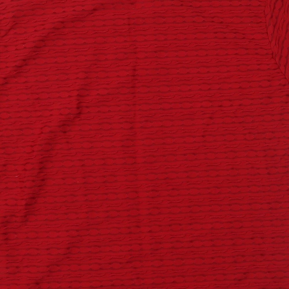 Bonmarché Womens Red Basic T-Shirt Size M