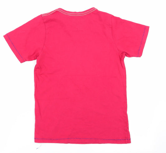 TU Boys Red Animal Print Basic T-Shirt Size 10 Years