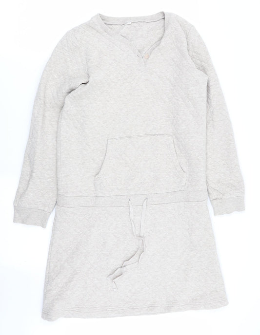 Womens Beige Jumper Dress Size M